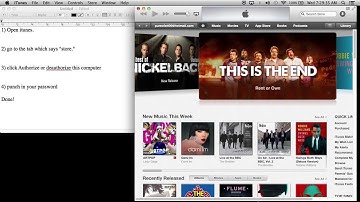 |ITunes|How to Authorize or Deauthorize a computer (mac)