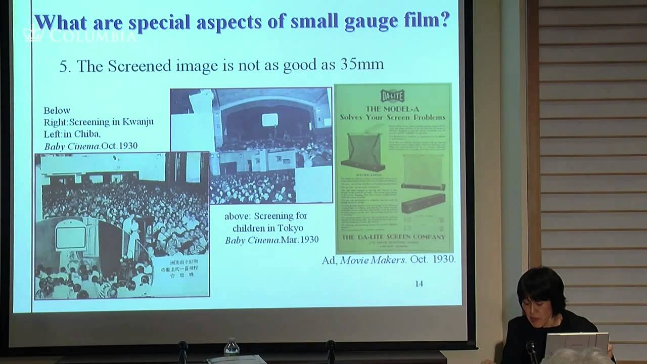 Presentation: "Aspects of Small-Gauge Film Culture in Prewar Japan" by Professor Mika Tomita