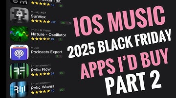 Part 2: iOS Music Production Apps Jumping Out at Me in the Black Friday 2025 Sales