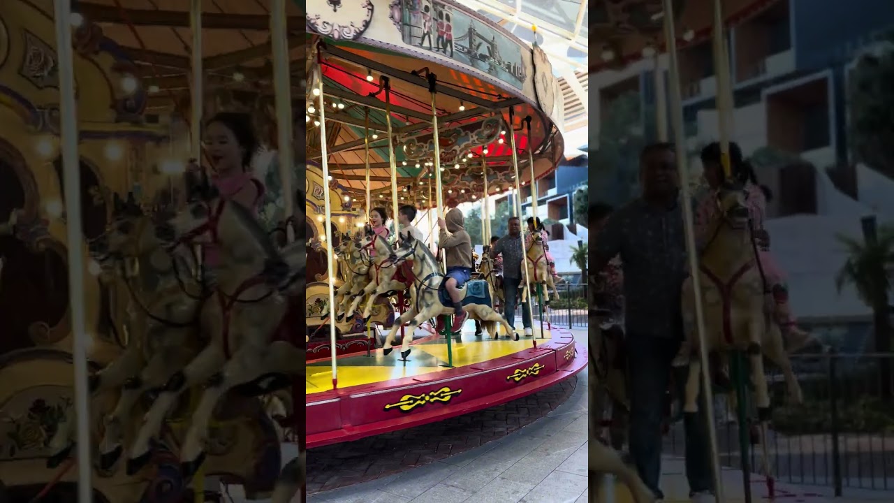 พาแจ็คซอนมาขี่ม้าย่อง | Carousel ￼￼| darling Harbour, Sydney Australia 