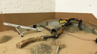 114 Trommel With Rc Model Design Conveyor Sorting Stone.