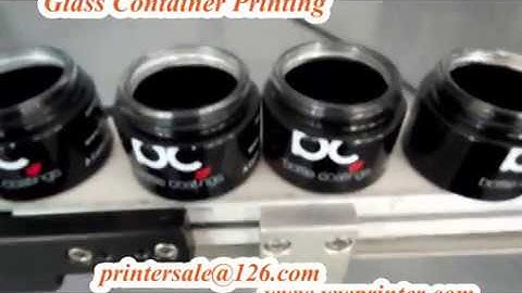 Glass Jar Screen Printing with Camera CCD Registration 3D