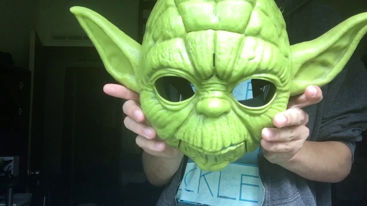 Star Wars yoda electronic mask YouTube