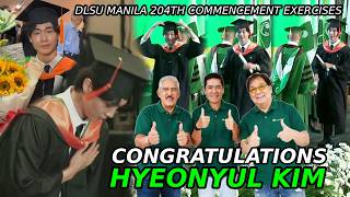 Eat Bulaga Foreignoy Grand Winner Hyeonyul Kim NATANGGAP Na Ang Kanyang Diploma Sa DLSU | TVJ TV5 IK