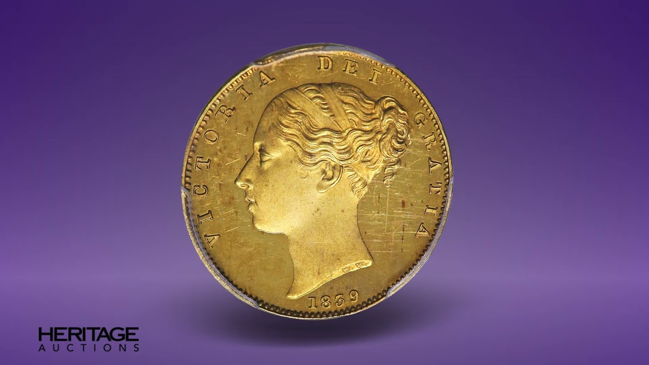 Great Britain: Victoria gold Proof Sovereign 1839 PR64 Deep Cameo