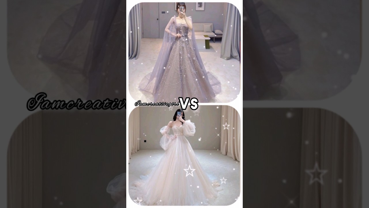 Up VS Down 👇//gown 😍 heel 👠 nail 💅