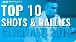 TOP 10 BEST SHOTS AND RALLIES | CINCINNATI 2019 TOP 10 BEST SHOTS AND RALLIES | CINCINNATI 2019