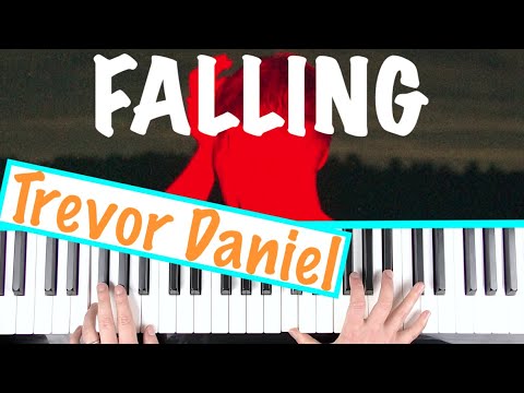 How to play FALLING - Trevor Daniel Piano Tutorial