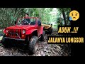 TERJEBAK !! MAINAN  MINI JEEP RUBICON JALANYA LONGSOR.. KITA GUNAKAN CARA INI.. JANGAN DI TIRU !!!