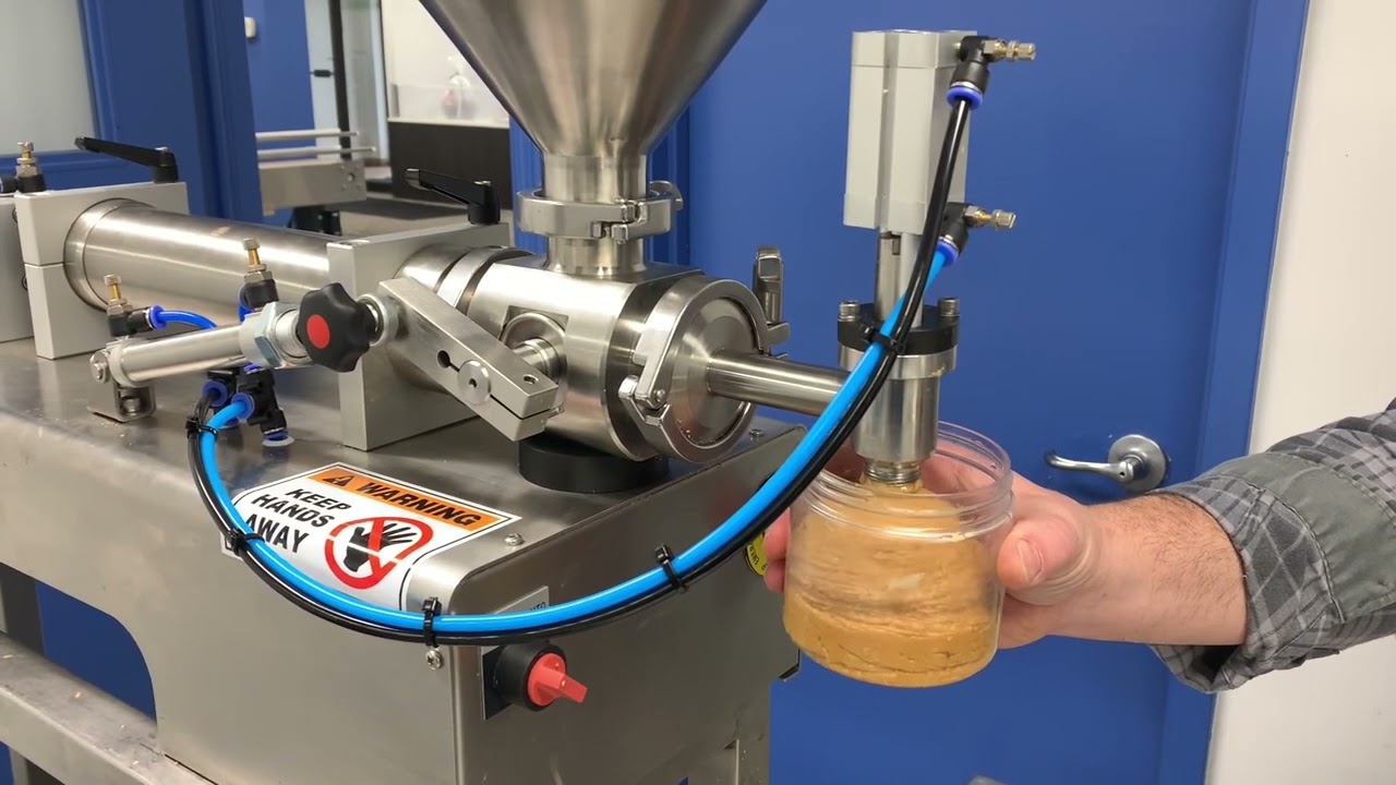 Piston Filler Depositor with Sauces , Dips , Dressings , Pie Filling , Quiche , Stews USA Canada JDA