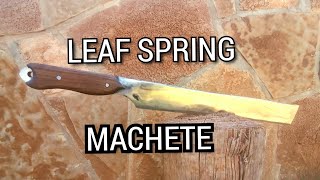 Making a Machete from a Leaf Spring