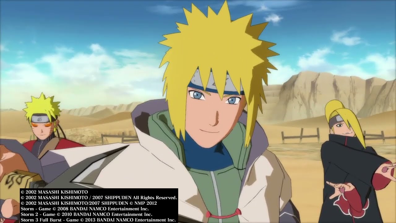GAMEPLAY - NARUTO STORM 3 - passing through the task mode (MINATO VS GAARA/ KANKURO/ CHIYO)