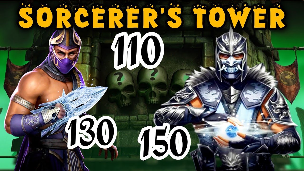 SORCERER'S TOWER Boss Battle 110, 130 & 150 Fight + Reward Round 1 Mortal Kombat Mobile 2025