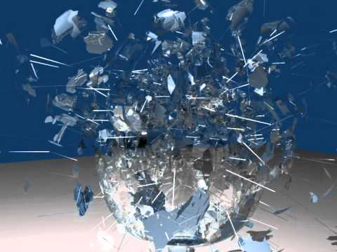 Blender Glas explosion