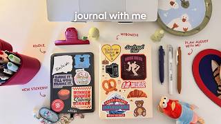 plan august with me 📚 hobonichi techo planner setup & habit tracker | cozy journal vlog