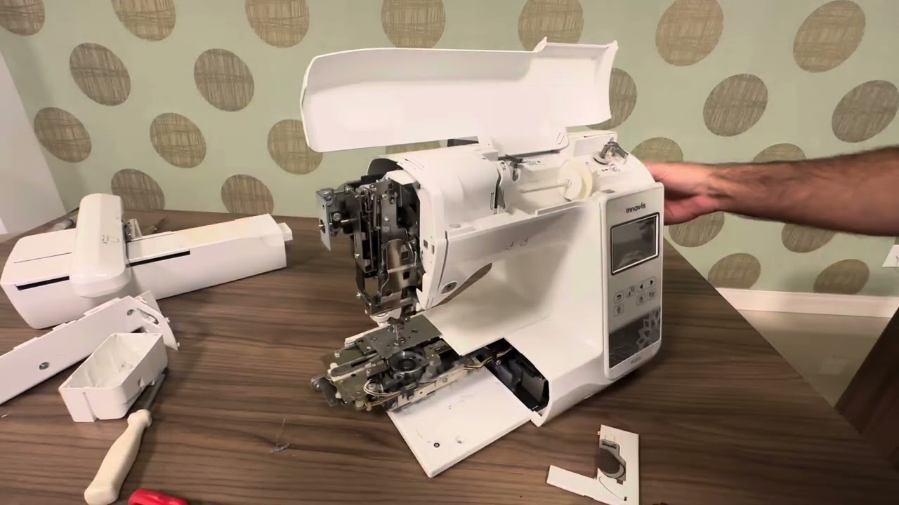 Máquina de bordado travada como resolver 