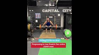 December 2020, USAW Online qualifier at Capital City Barbell