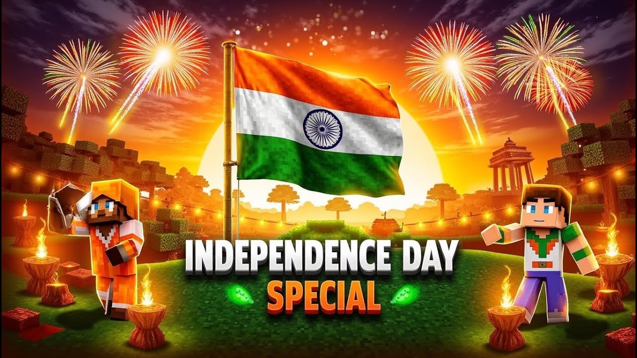 15 AUGUST🧡🤍💚 SPECIAL MINECRAFT STREAM // JAI HIND
