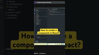 How to Create a Component in React? #reactjs