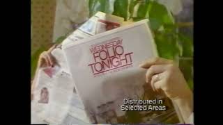 St. Louis Post Dispatch Wednesday Folio Tonight 1986 TV Commercial