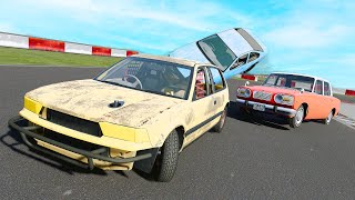 This Is What Happens When You Race JUNK Cars On The Nürburgring In BeamNG Drive...