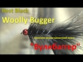 Best Black Woolly Bugger, пошаговое вязание нахлыстовой мушки Вулибаггер