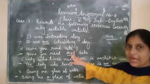 Bhartiyam Public School | Class 5 | Revision Assignment 11 | English |