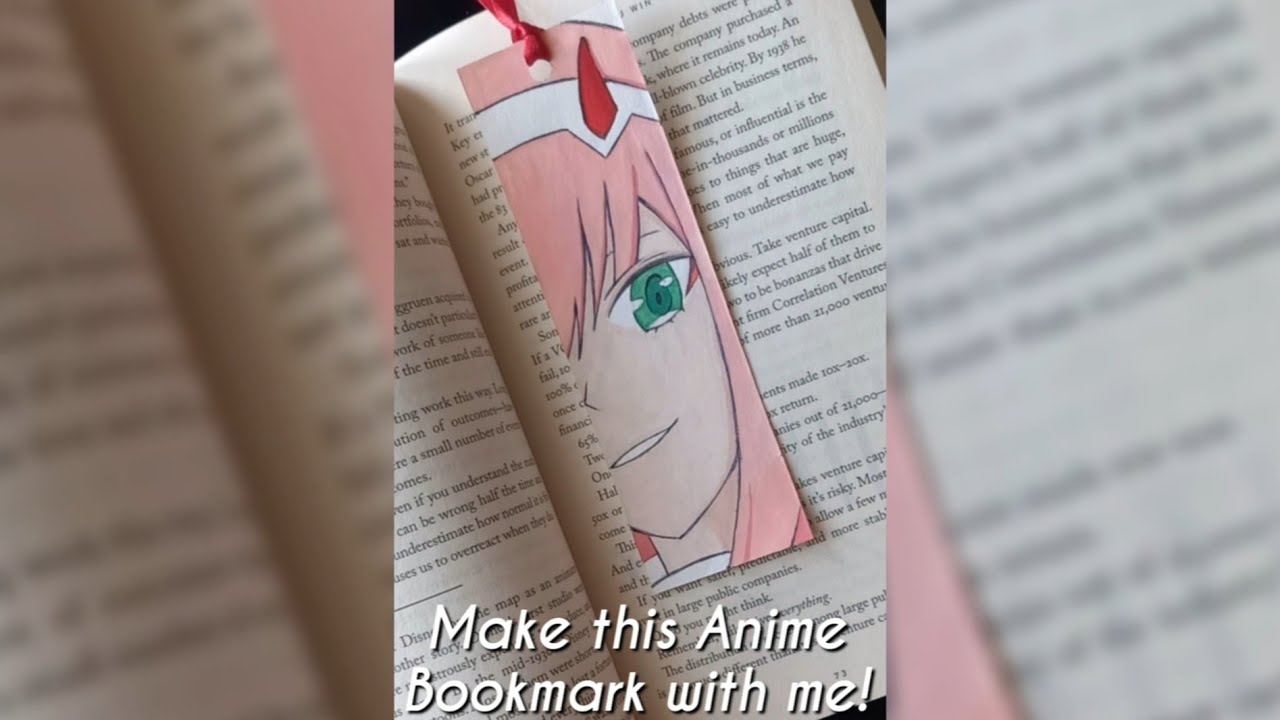 Easy Anime Bookmark (Zero Two) Tutorial | Anime Painting 