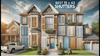 🪚 Ekena Millwork RW101LV15X43UNH Two Equal Louver Exterior Wood Shutters | Best 15 X 43 Shutters 🏠