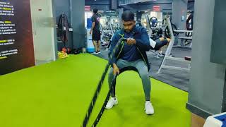 battle rope exercise 💪