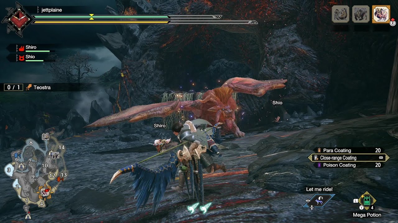 Monster Hunter Rise - HR40 Teostra 7★ Hub Urgent Quest (The Emperor of Flame)