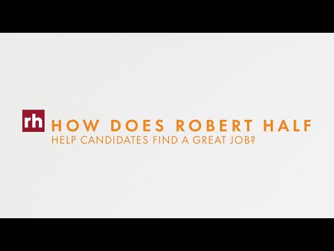 How Does Robert Half Help Candidates Find a Great Job