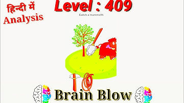 #Brain_Blow #Level_409. brain blow Level 409 complete with analysis. Easy way to cross the level.