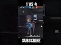 1VS4 DESTROYED IN SECONDS. FULL BODY😜. #freefire #montage #raistar #subscribe #totalgaming