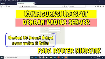 Materi UKK TKJ - Konfigurasi Hotspot dengan Radius Server pada Router Mikrotik