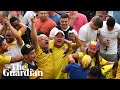 Colombia fans go crazy after late equaliser over england in world cup last16 clash