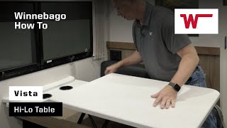 Winnebago Vista: How to Operate the Hi-Lo Table