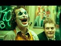 Joker 2019  shoots in the subway in his clown makeup arthur is beaten by three drunken