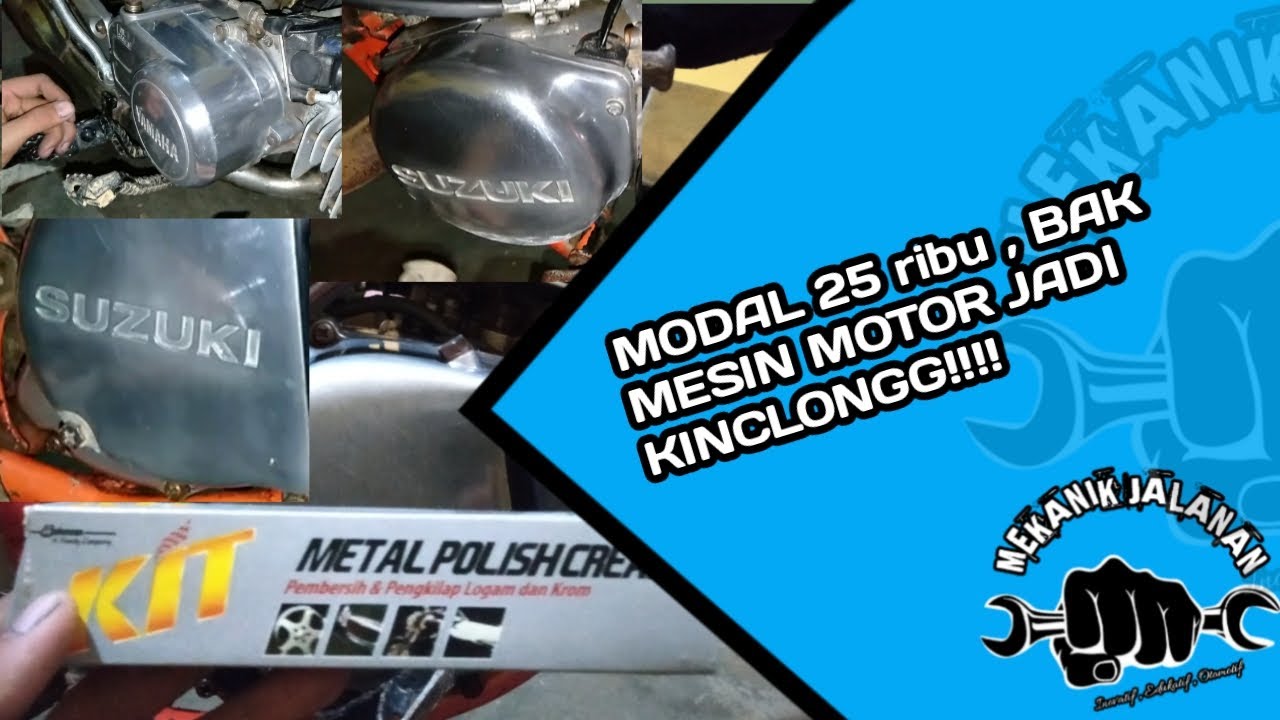  Cara  membuat  bak mesin  motor jadi KINCLONG YouTube