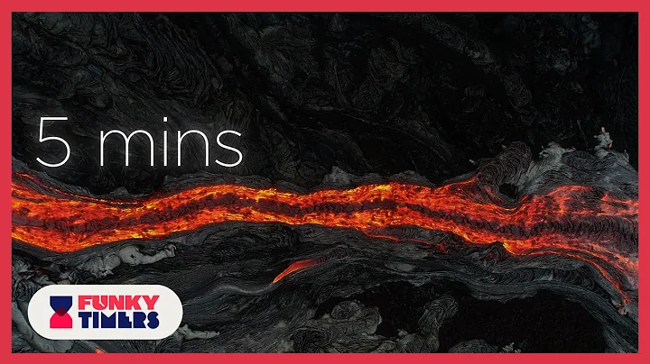 Volcano Eruption and Lava 5 Minute Timer | Relaxing Music for Study | 4K