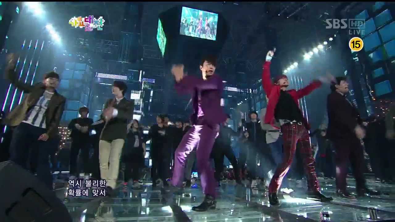 Super Junior [Sexy, Free & Single] @SBS 2012 가요 대전 Цвет K-pop 20121229