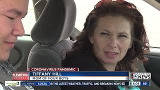 First day of food distribution during school closures