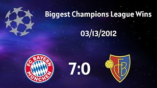 Bayern Munich vs FC Basel -03/13/2012- Biggest Champions League Wins