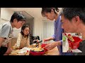 I’m 50 years old Japanese man. I show you our home Takoyaki party.