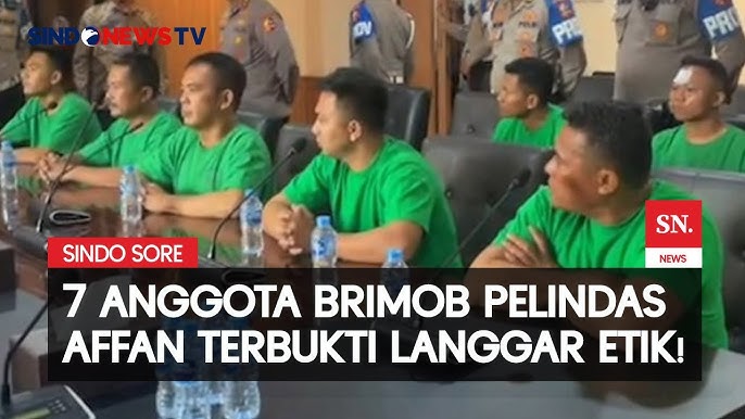Propam Polri Tetapkan 7 Anggota Brimob Pelindas Ojol Langgar Kode Etik! |  Sindo Sore | 29/08 - YouTube