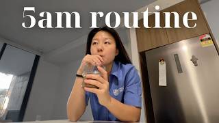 5am nursing student clinical day morning routine