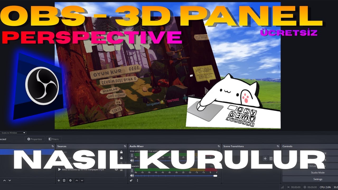 OBS - 3D PANEL PERSPECTIVE | SCRİPT KURULUMU
