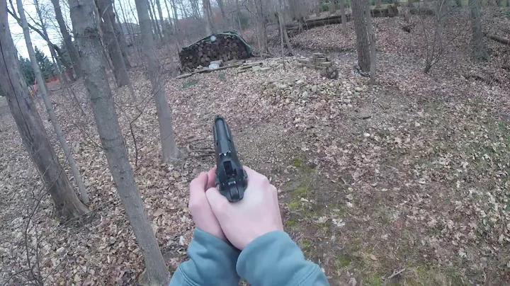Co2 and green gas airsoft gun test in freezing weather. 32 degrees!