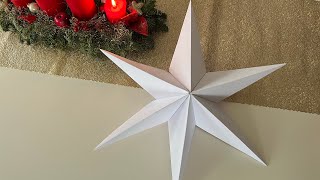 Estrela de papel fácil de fazer / Easy to make paper star