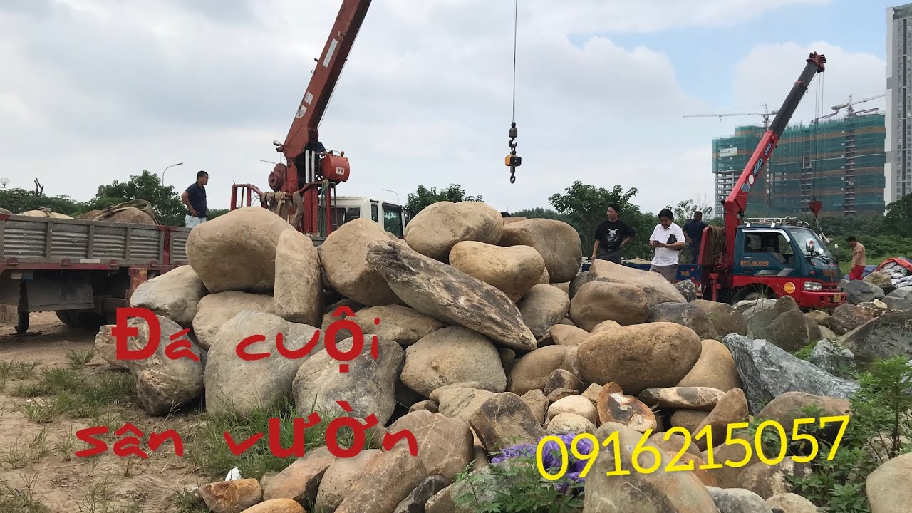 20 Tấn Đá Cuội Giao Cho Khách Thi Công Tại Kho Đá Hà... - youtube